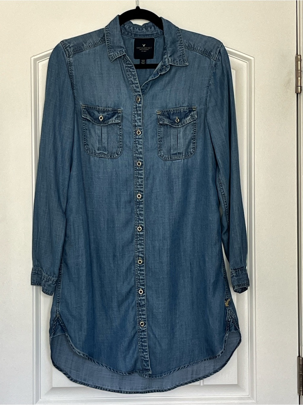 American Eagle Outfitters Chambray Shirt Dress Size XS